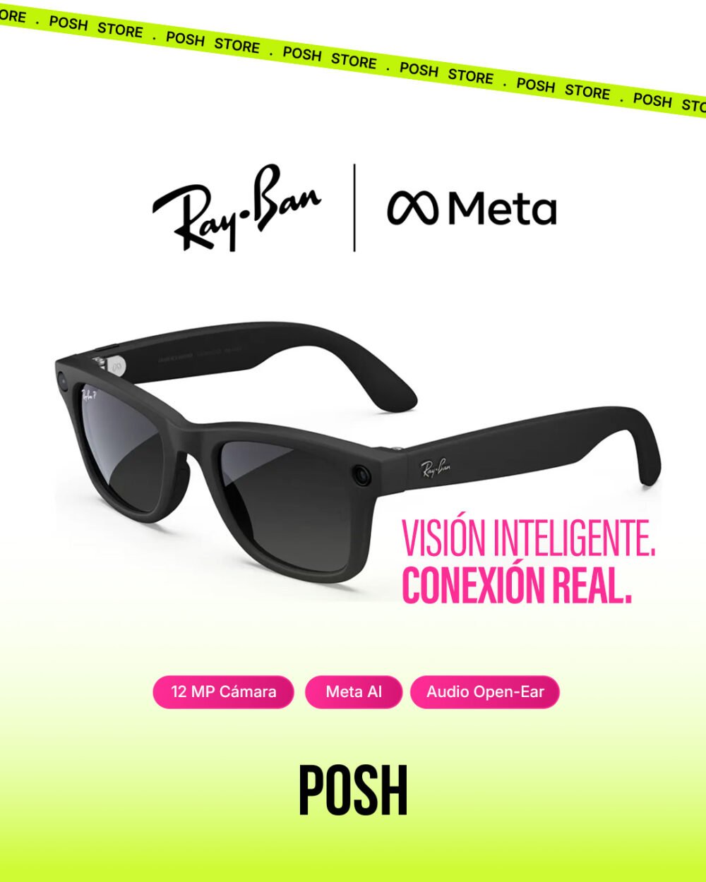 Lentes Inteligentes Ray-ban Meta Wayfarer 3k Ultra Hd Gen 2